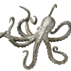 Octopus Pewter Shelf Decor - Our Boat House
