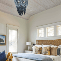 Ombre Wood Bead Chandelier - Our Boat House
