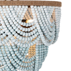 Ombre Wood Bead Flush Mount - Our Boat House