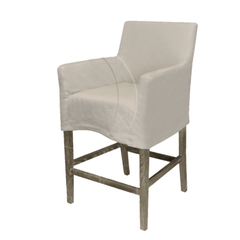 Orleans Slipcovered Counter Stool - Our Boat House