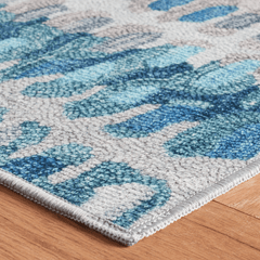 Paint Chip Machine Washable Rug - Blue - Our Boat House