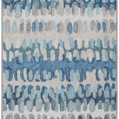 Paint Chip Machine Washable Rug - Blue - Our Boat House
