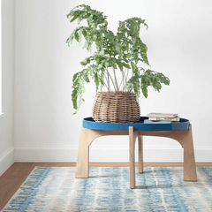 Paint Chip Micro Hooked Wool Rug - Blue - Our Boat House