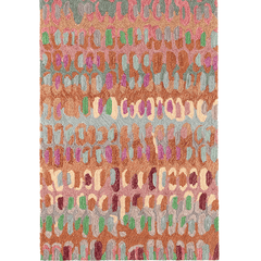 Paint Chip Micro Hooked Wool Rug - Clay - Our Boat House