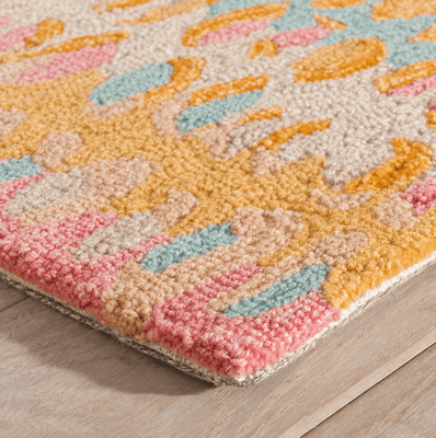 Paint Chip Micro Hooked Wool Rug - Confetti - Our Boat House