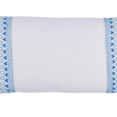 Paisley Embroidered Lumbar Pillow - Our Boat House