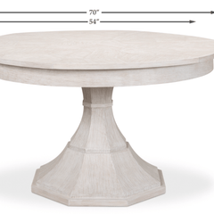 Palm Beach Island Round Extension Dining Table - Our Boat House