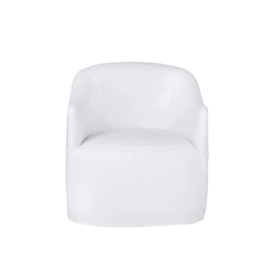 Palm Springs Slipcovered Swivel Chair - Our Boat House