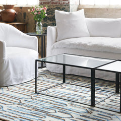 Palm Springs Slipcovered Swivel Chair - Our Boat House