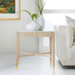 Palma Quartz Side Table - Our Boat House