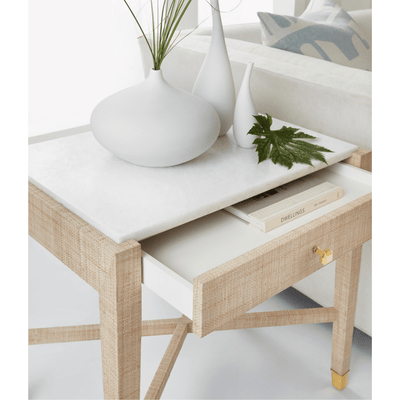 Palma Quartz Side Table - Our Boat House