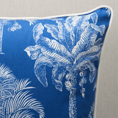Palms Pacific Blue Pillow - Our Boat House
