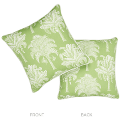 Palms Spring Green Pillow - Our Boat House