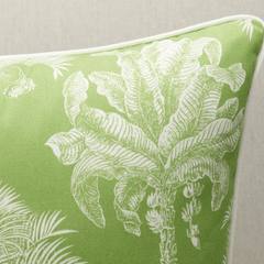 Palms Spring Green Pillow - Our Boat House