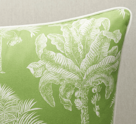 Palms Spring Green Pillow - Our Boat House
