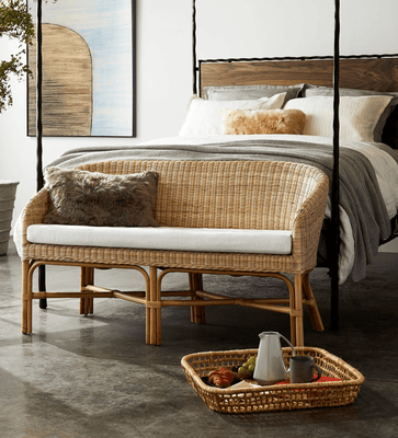 Paloma Beach Wicker Sofette - Two Sizes - Our Boat House