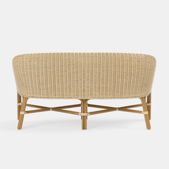 Paloma Beach Wicker Sofette - Two Sizes - Our Boat House