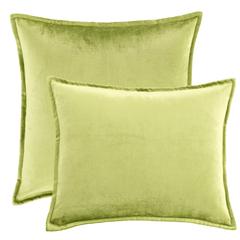 Panne Velvet Pillow Cover - Chartreuse - Our Boat House
