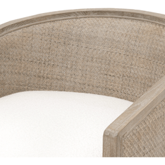 Pebble Beach Rattan Cane Swivel Chair - Our Boat House