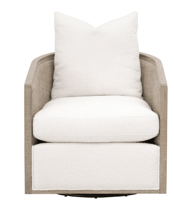 Pebble Beach Rattan Cane Swivel Chair - Our Boat House