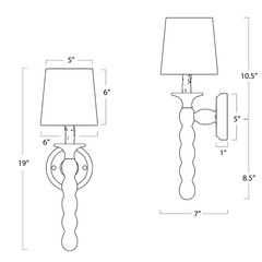 Perennial Sconce - Natural - Our Boat House