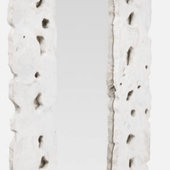 Pieter White Teak Mirror - Two Sizes - Our Boat House