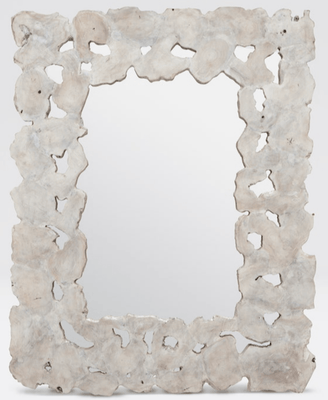 Pieter White Teak Mirror - Two Sizes - Our Boat House