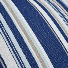 Pinnacle Bay Striped Blue Pillow - Two Sizes - Our Boat House