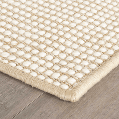 Pixel Wheat - Sisal/Wool Woven Rug - Our Boat House