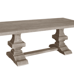 Point Harbor Grey Wash Dining Table - Large - Our Boat House