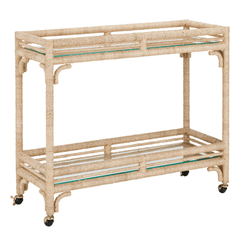 Portofino Abaca Rope Bar Cart - Our Boat House