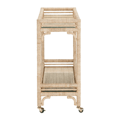 Portofino Abaca Rope Bar Cart - Our Boat House