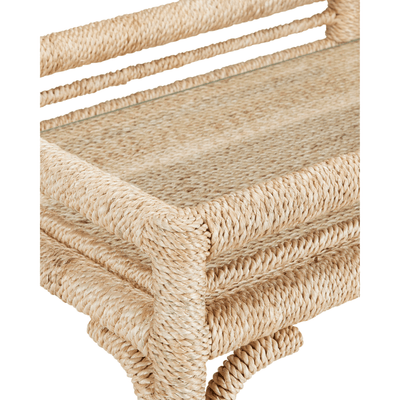 Portofino Abaca Rope Bar Cart - Our Boat House