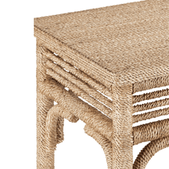 Portofino Abaca Rope Console Table - Our Boat House