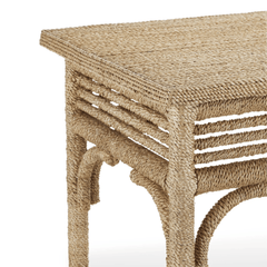 Portofino Abaca Rope Large Console Table - Our Boat House