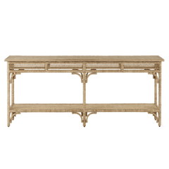 Portofino Abaca Rope Large Console Table - Our Boat House