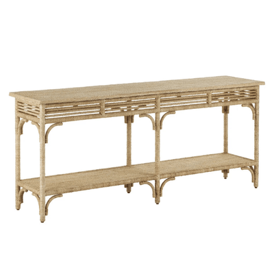 Portofino Abaca Rope Large Console Table - Our Boat House