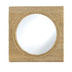 Portofino Abaca Rope Porthole - Style Mirror - Our Boat House