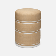 Quincy Raffia Stool - Two Colors - Our Boat House