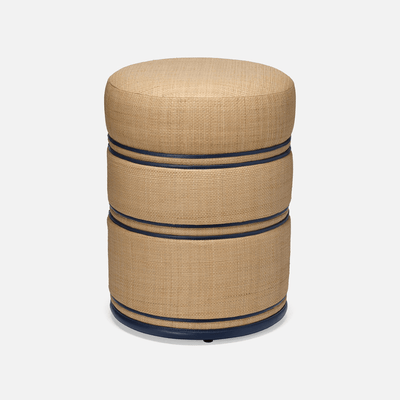Quincy Raffia Stool - Two Colors - Our Boat House
