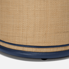 Quincy Raffia Stool - Two Colors - Our Boat House