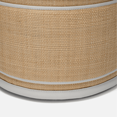 Quincy Raffia Stool - Two Colors - Our Boat House