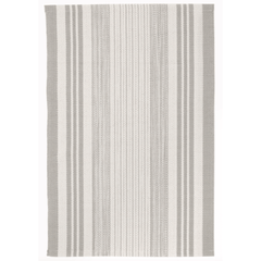 Quincy Stripe Handwoven Indoor/Outdoor Rug - Platinum - Our Boat House