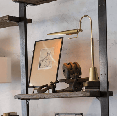 Raven Task Lamp - Brass - Our Boat House