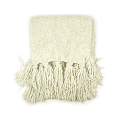Raw Beach Cotton Throw - Our Boat House