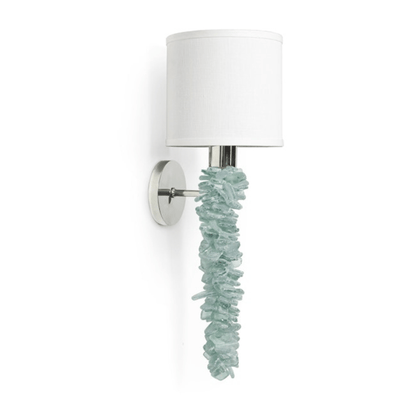 Recycled Seaglass Sconce - Our Boat House