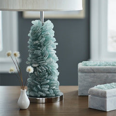 Recycled Seaglass Table Lamp - Our Boat House