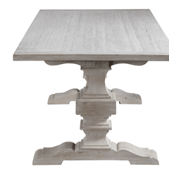 Remington Large Extension Recycled Wood Dining Table - White - Our Boat House