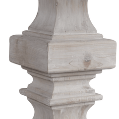 Remington Large Extension Recycled Wood Dining Table - White - Our Boat House