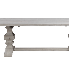 Remington Large Extension Recycled Wood Dining Table - White - Our Boat House